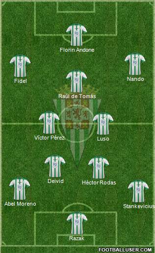 Córdoba C.F., S.A.D. Formation 2016