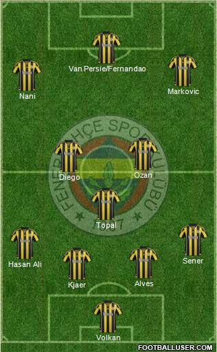 Fenerbahçe SK Formation 2016