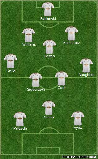 Swansea City Formation 2016