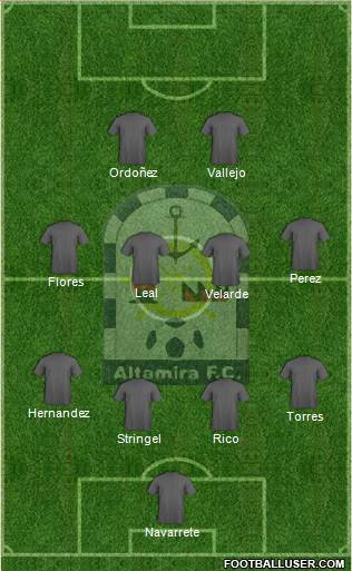 Club Altamira F.C. Formation 2016