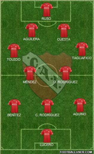 Independiente Formation 2016