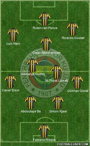 Fenerbahçe SK Formation 2016
