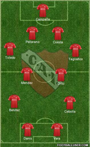Independiente Formation 2016