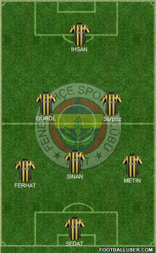 Fenerbahçe SK Formation 2016
