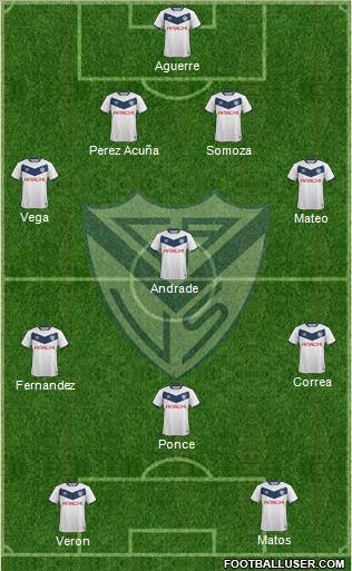 Vélez Sarsfield Formation 2016
