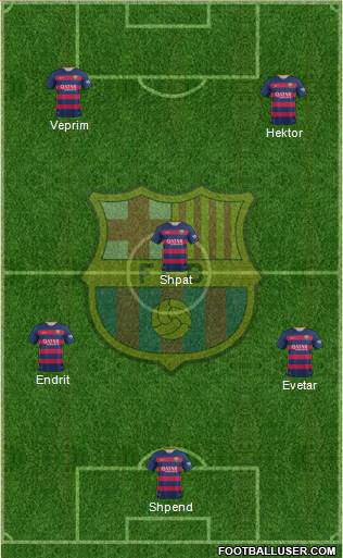 F.C. Barcelona Formation 2016