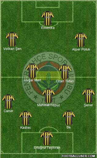 Fenerbahçe SK Formation 2016