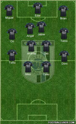 Club de Fútbol Gallos Blancos Formation 2016