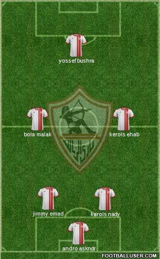 Zamalek Sporting Club Formation 2016