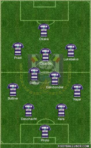 RSC Anderlecht Formation 2016