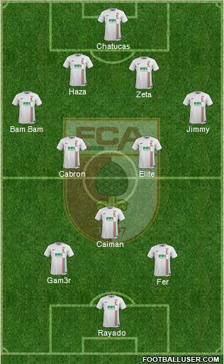 FC Augsburg Formation 2016