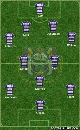RSC Anderlecht Formation 2016