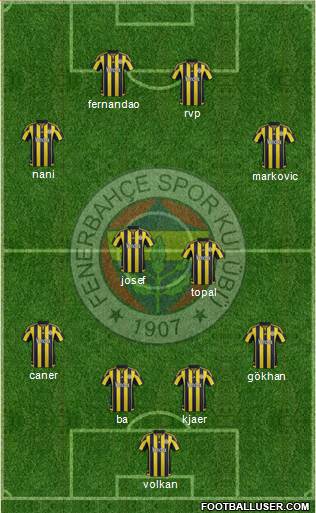 Fenerbahçe SK Formation 2016