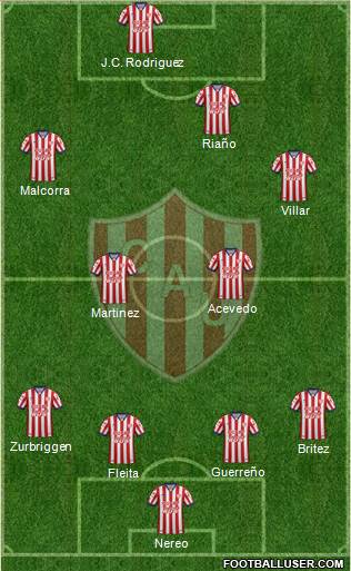 Unión de Santa Fe Formation 2016