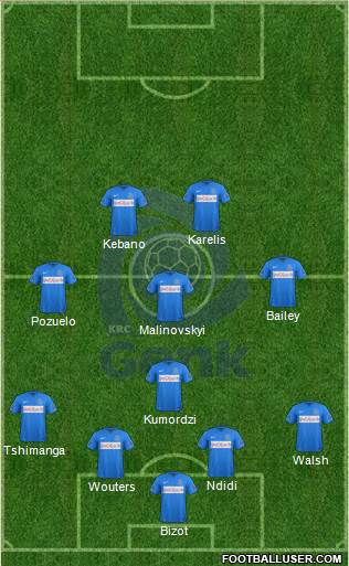 K Racing Club Genk Formation 2016