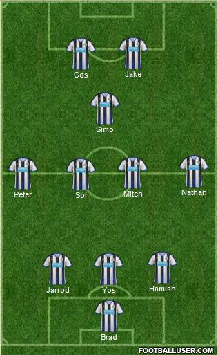 Newcastle United Formation 2016