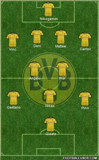 Borussia Dortmund Formation 2016