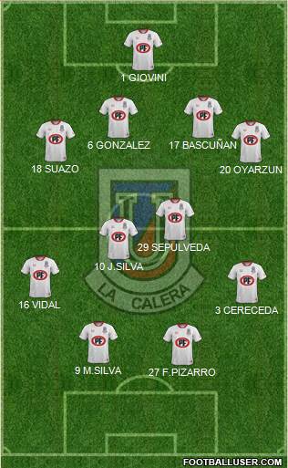 CD Unión La Calera S.A.D.P. Formation 2016