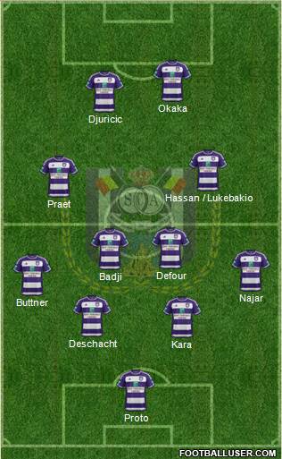 RSC Anderlecht Formation 2016