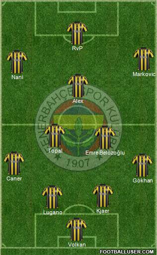Fenerbahçe SK Formation 2016