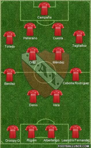 Independiente Formation 2016