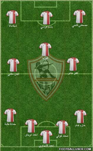 Zamalek Sporting Club Formation 2016