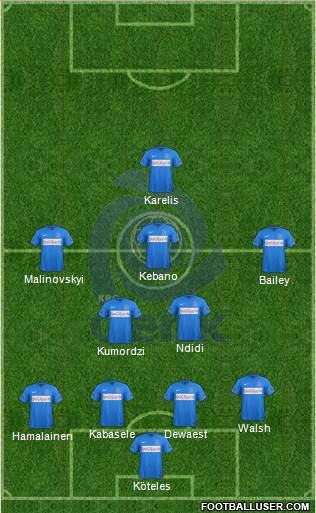 K Racing Club Genk Formation 2016
