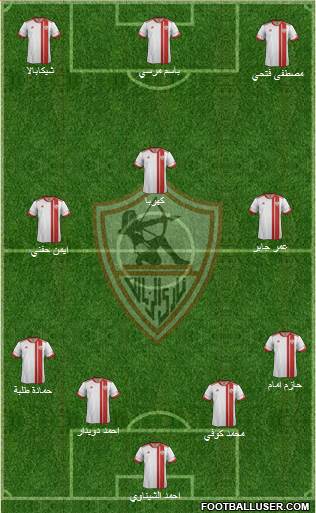 Zamalek Sporting Club Formation 2016
