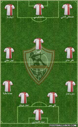 Zamalek Sporting Club Formation 2016