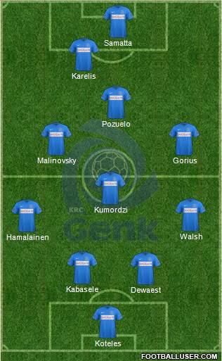 K Racing Club Genk Formation 2016