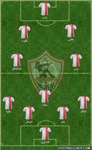 Zamalek Sporting Club Formation 2016