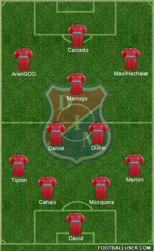 CD Independiente Medellín Formation 2016