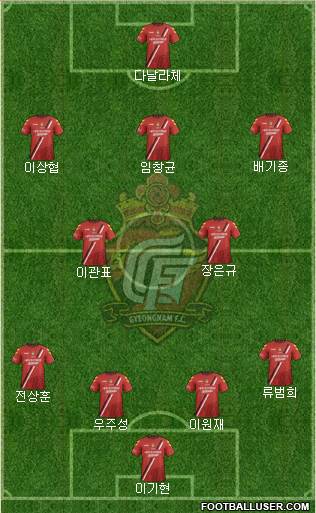 Gyeongnam FC Formation 2016