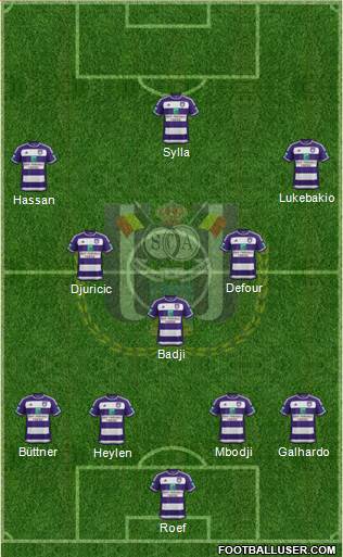 RSC Anderlecht Formation 2016