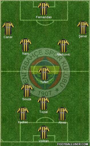 Fenerbahçe SK Formation 2016