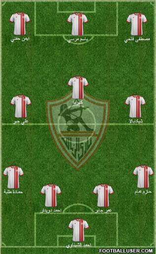 Zamalek Sporting Club Formation 2016