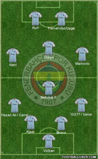 Fenerbahçe SK Formation 2016