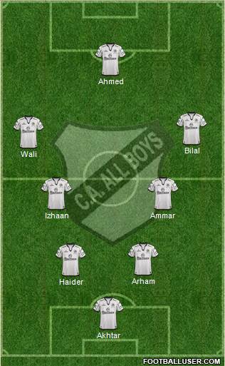 All Boys Formation 2016