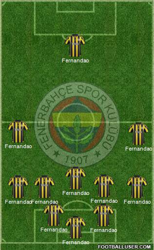 Fenerbahçe SK Formation 2016