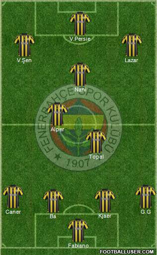 Fenerbahçe SK Formation 2016