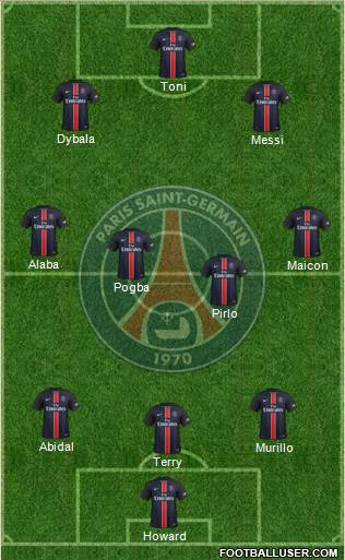 Paris Saint-Germain Formation 2016