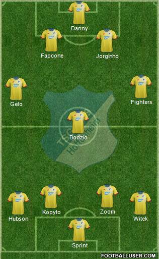 TSG 1899 Hoffenheim Formation 2016