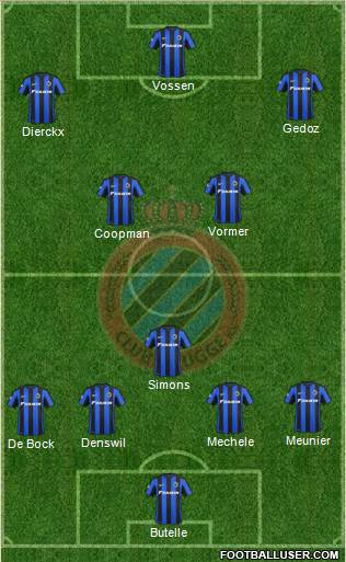 Club Brugge KV Formation 2016