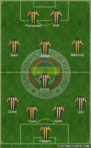 Fenerbahçe SK Formation 2016