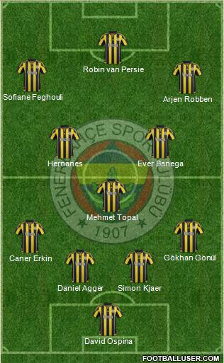 Fenerbahçe SK Formation 2016