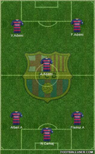 F.C. Barcelona Formation 2016
