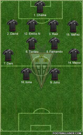 Albacete B., S.A.D. Formation 2016