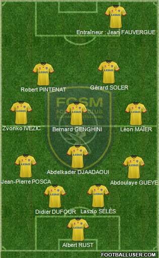 FC Sochaux-Montbéliard Formation 2016
