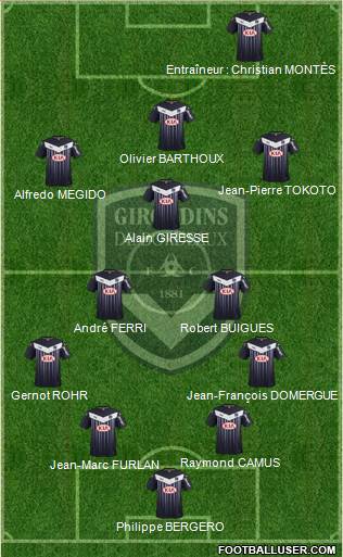 FC Girondins de Bordeaux Formation 2016