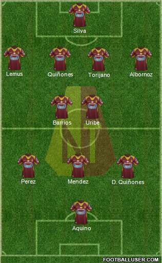 CC Deportes Tolima Formation 2016